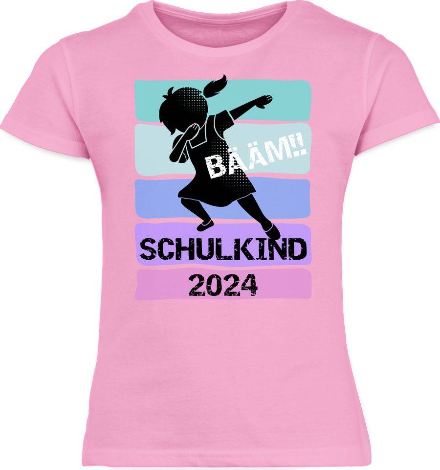 Shirtracer Bääm!! Schulkind 2024 Mädchen Shirts & Mehr Shirtracer