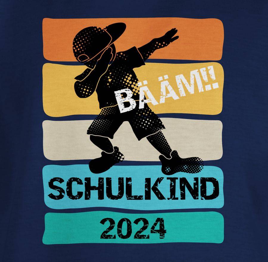 Shirtracer Bääm! Schulkind 2024 Shirts & Mehr Shirtracer