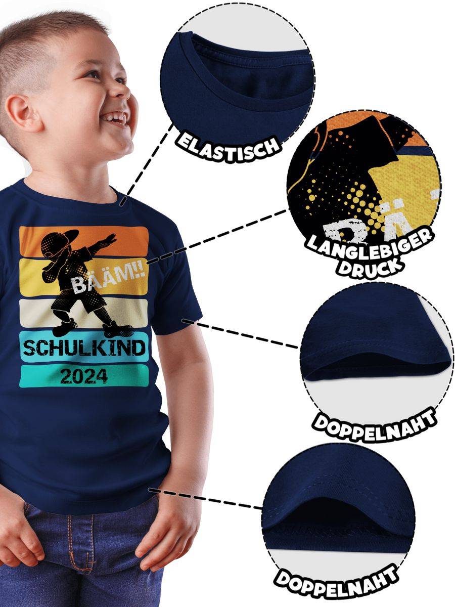 Shirtracer Bääm! Schulkind 2024 Shirts & Mehr Shirtracer
