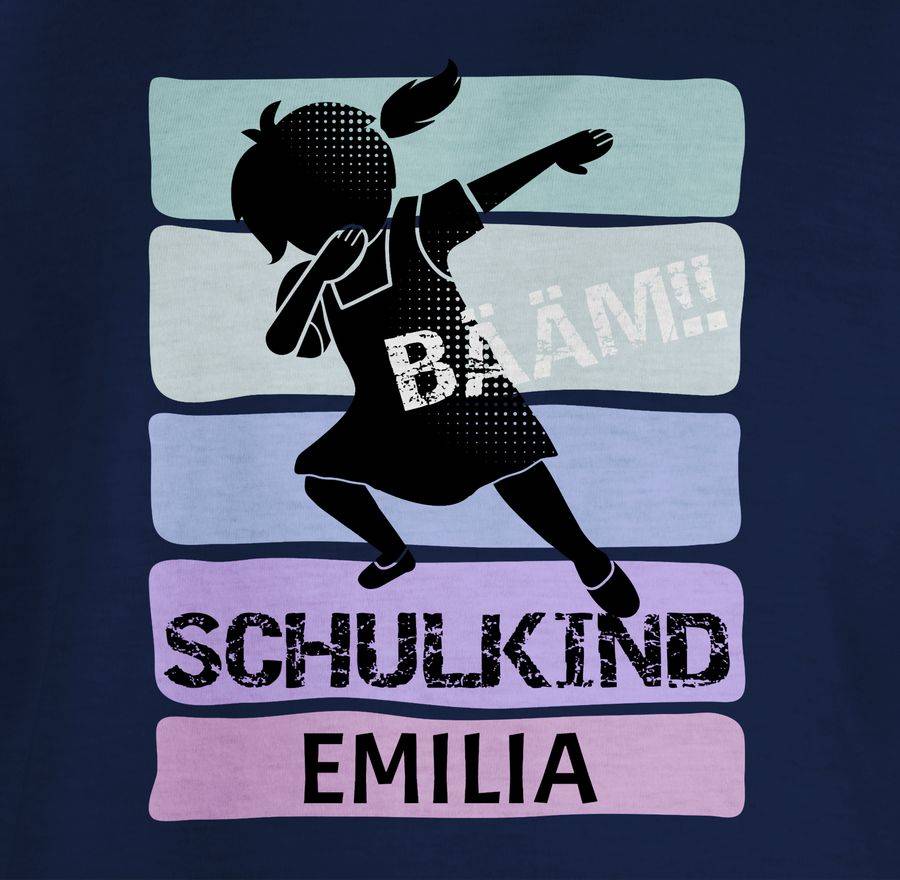 Shirtracer BÄÄM!! Schulkind Mädchen Shirts & Mehr Shirtracer