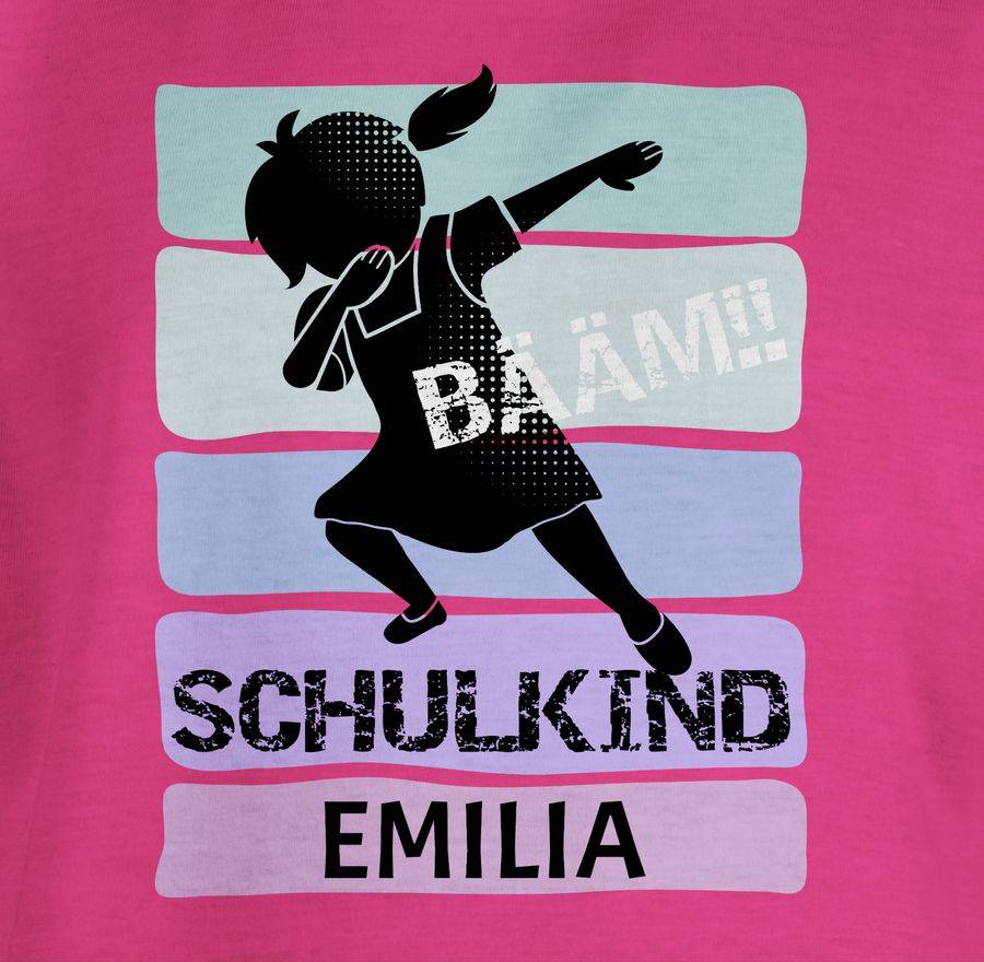 Shirtracer BÄÄM!! Schulkind Mädchen Shirts & Mehr Shirtracer