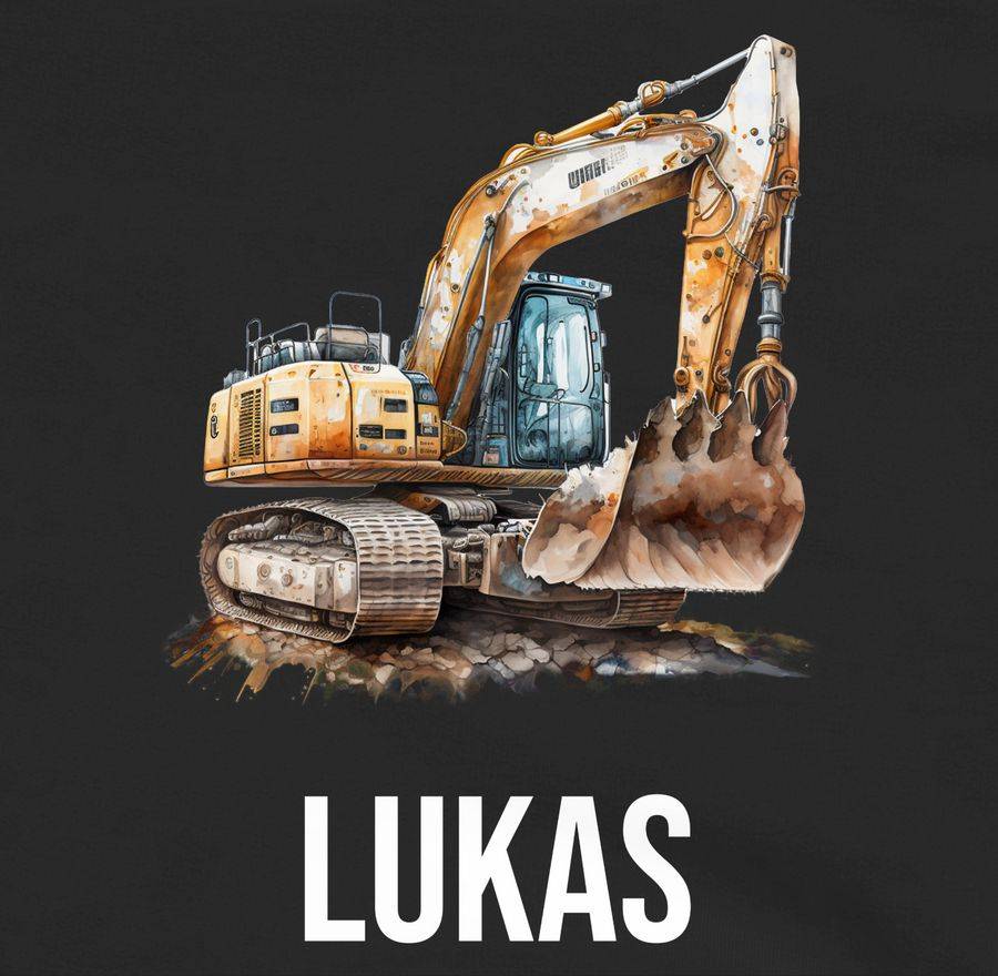 Shirtracer Bagger Baggerfahrer Baggerführer Baustellenfahrzeug: Tshirt Rucksack Shirtracer