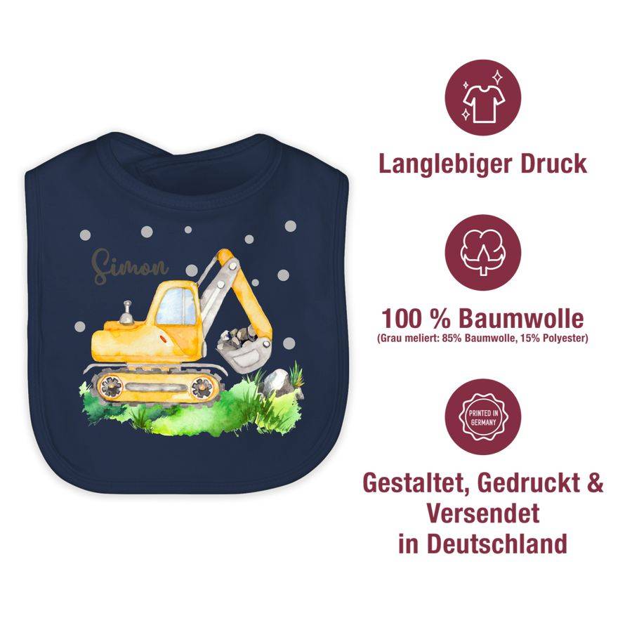 Shirtracer Bagger Baggerfahrer Geschenk: T-Shirt Turnbeutel Shirtracer