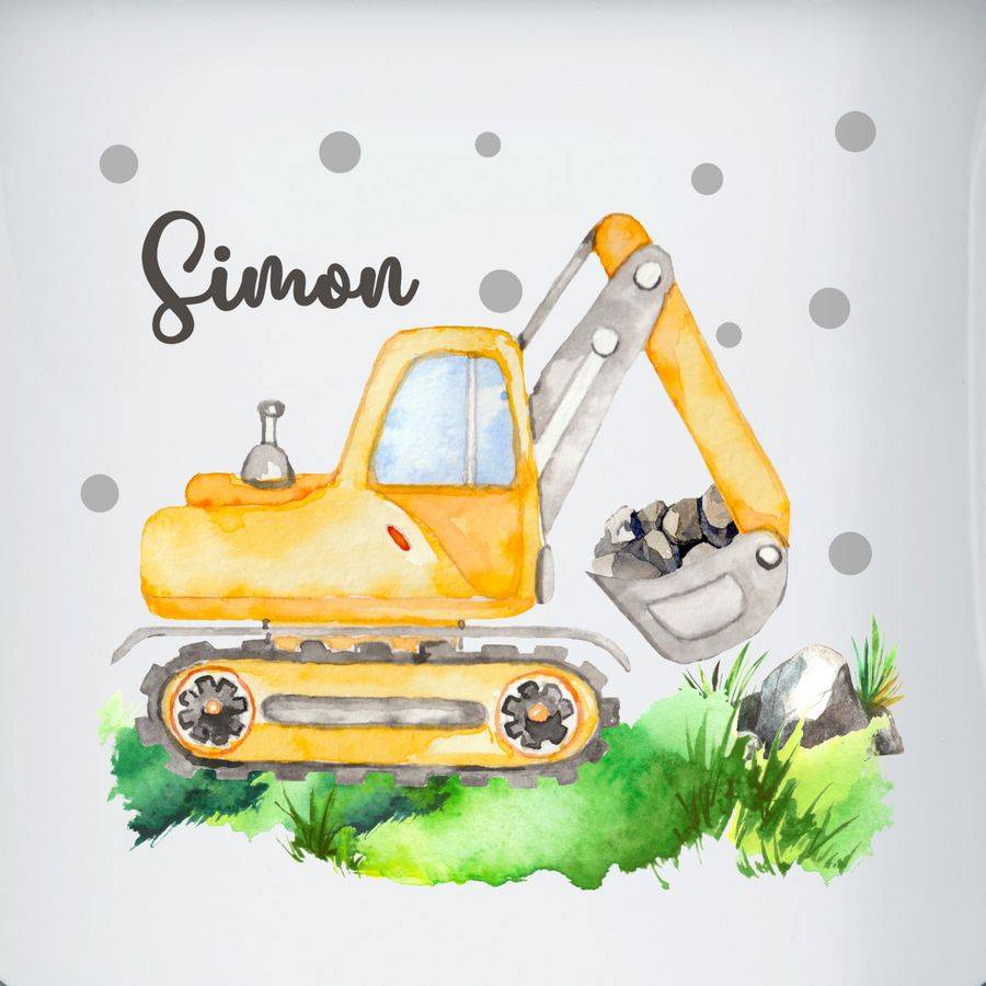 Shirtracer Bagger Baggerfahrer Geschenk: T-Shirt Turnbeutel Shirtracer
