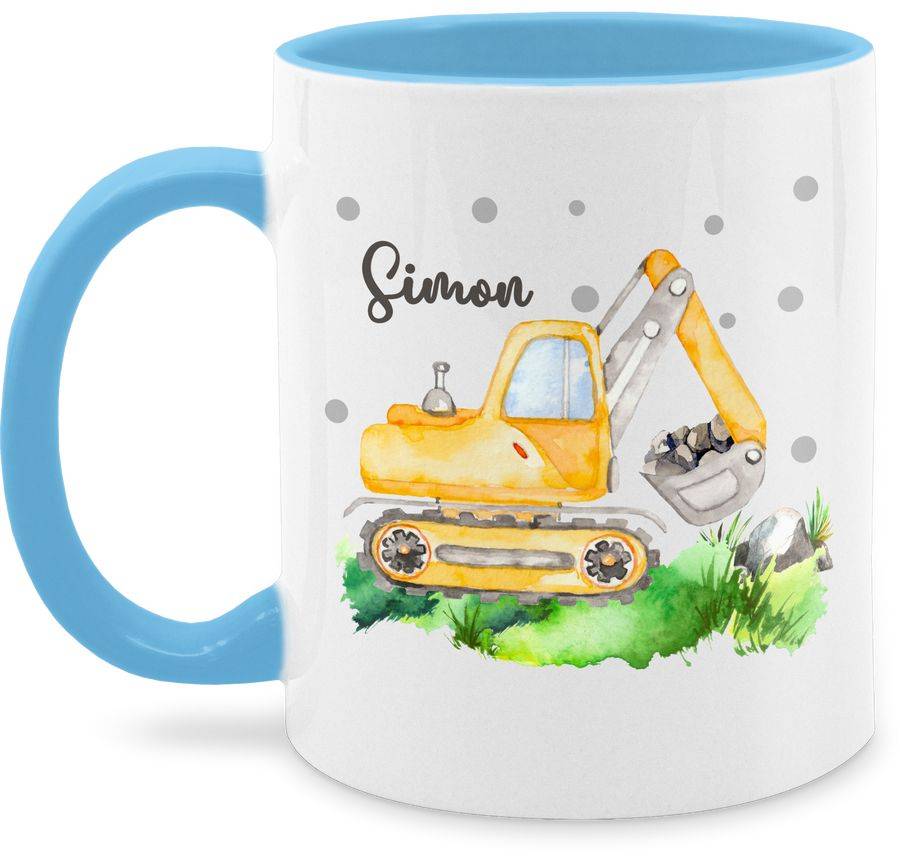 Shirtracer Bagger Baggerfahrer Geschenk: T-Shirt Turnbeutel Shirtracer