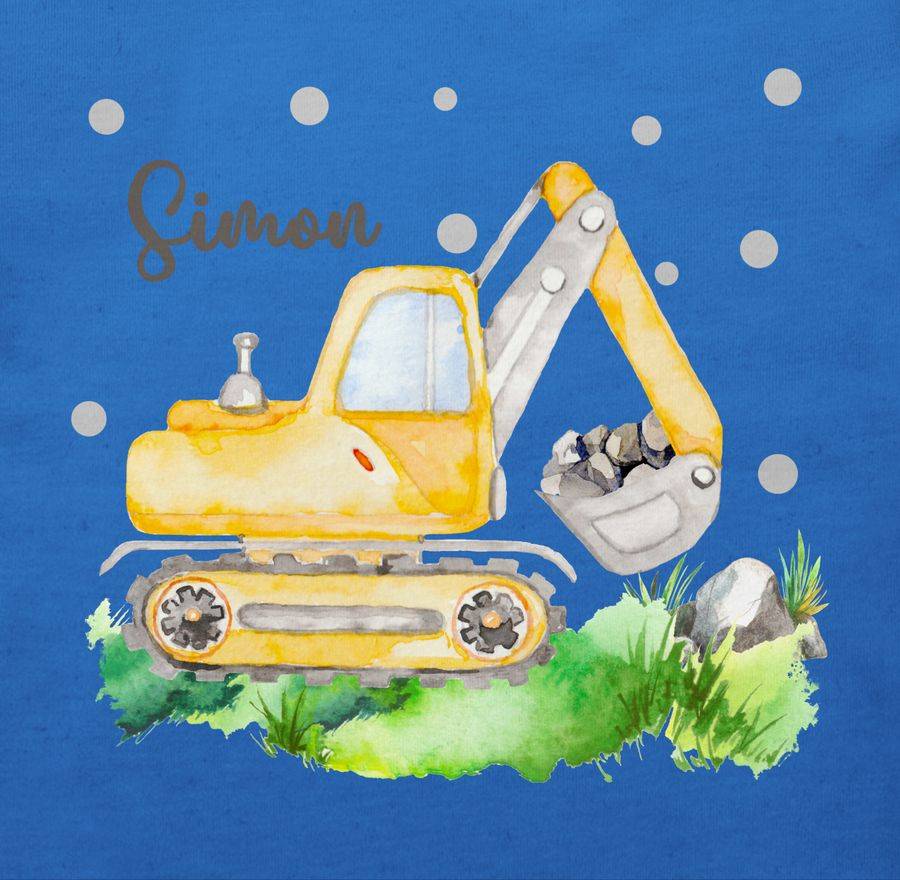Shirtracer Bagger Baggerfahrer Geschenk: T-Shirt Turnbeutel Shirtracer