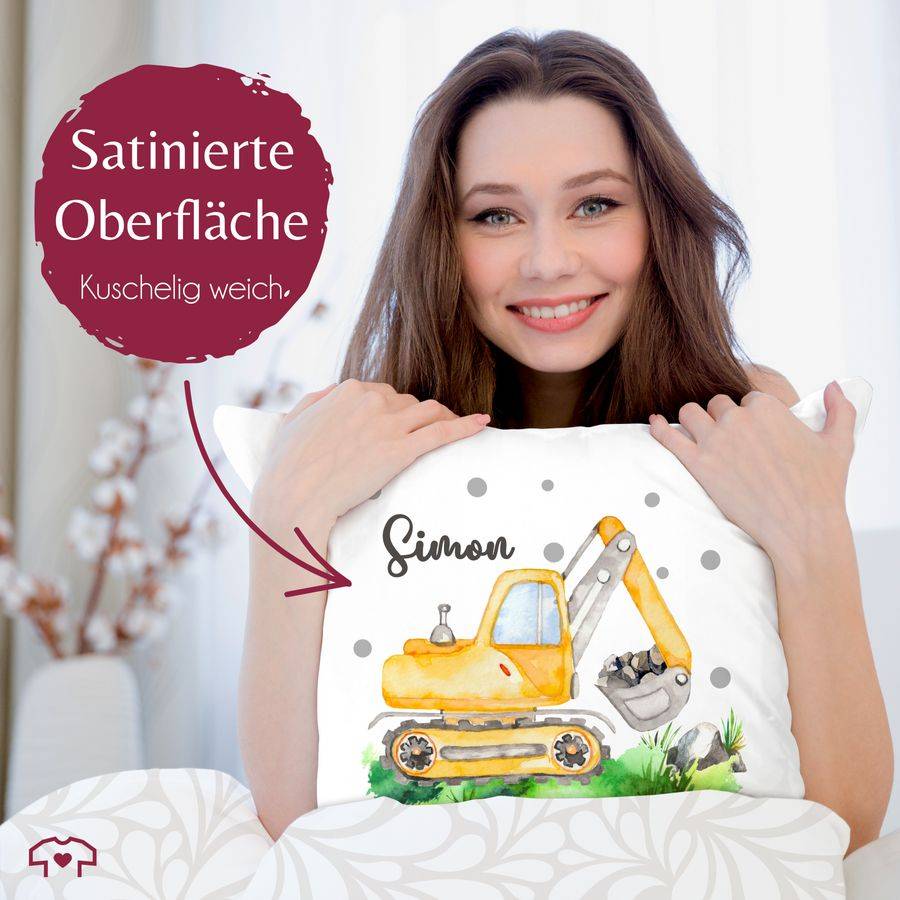 Shirtracer Bagger Baggerfahrer Geschenk: T-Shirt Turnbeutel Shirtracer