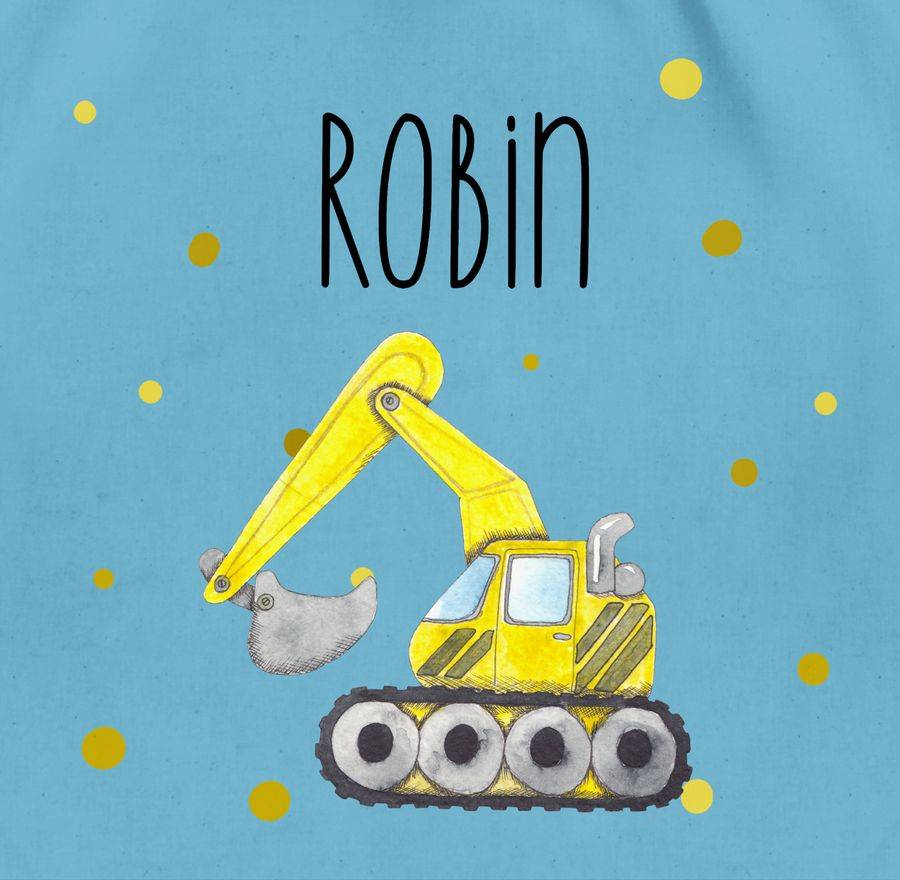 Shirtracer Bagger Baumaschine Baufahrzeug Bagger-Fan Baustellenfahrzeug: T-Shirt Rucksack Shirtracer