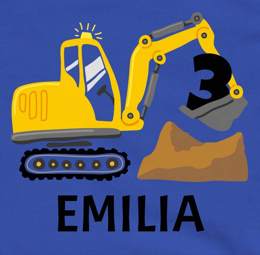 Shirtracer Bagger Mit Name Zum Dritten: Tshirt Turnbeutel Shirtracer