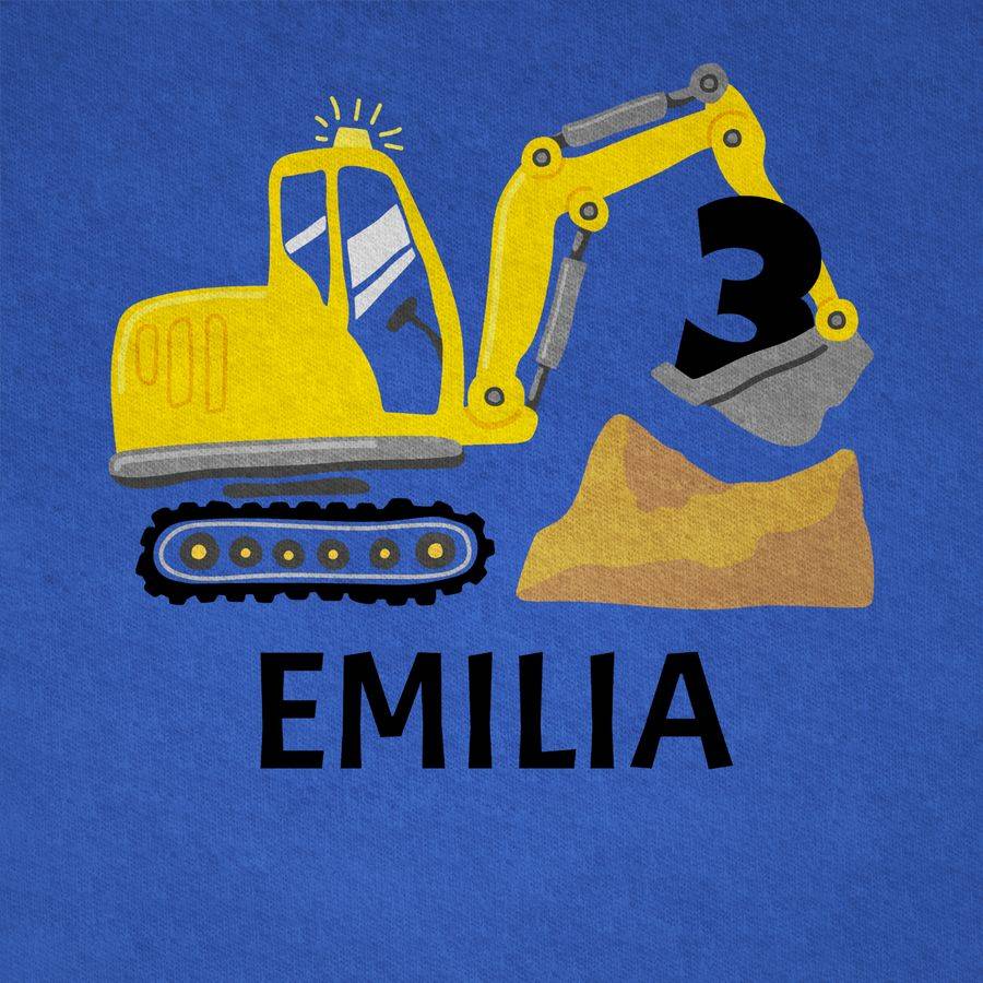 Shirtracer Bagger Mit Name Zum Dritten: Tshirt Turnbeutel Shirtracer