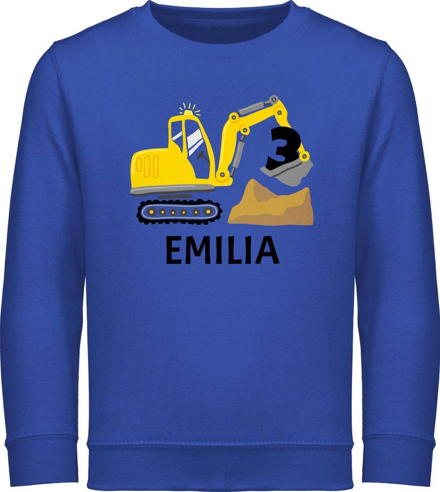 Shirtracer Bagger Mit Name Zum Dritten: Tshirt Turnbeutel Shirtracer