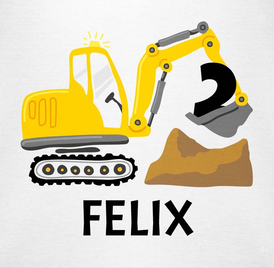 Shirtracer Bagger Mit Namen Zum Zweiten Shirts & Mehr Shirtracer