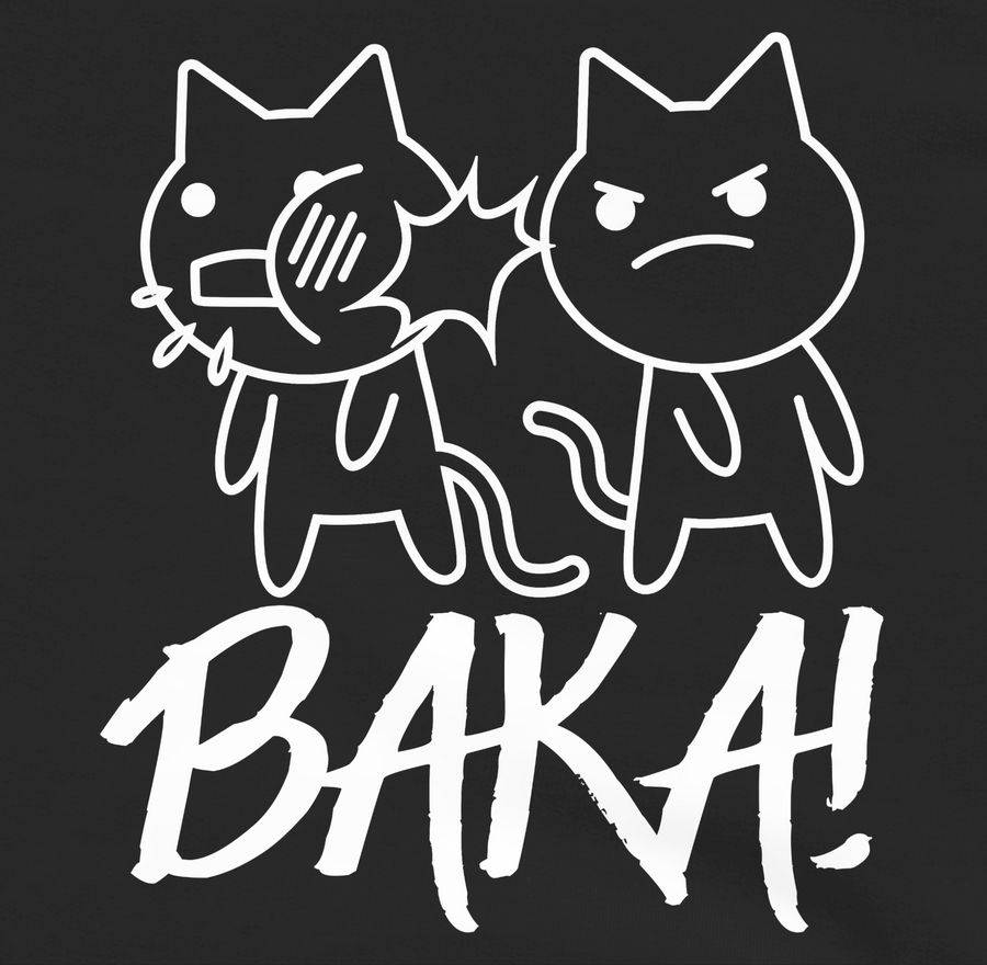 Shirtracer Baka! Mit Katzen - Weiß Shirts & Mehr Shirtracer