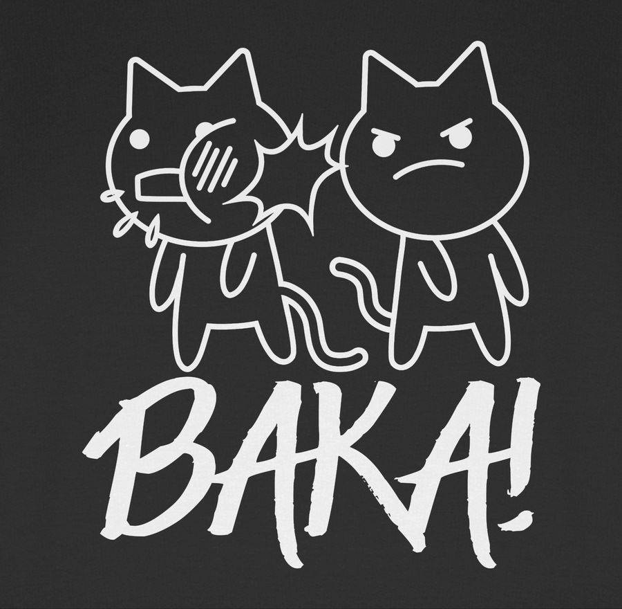 Shirtracer Baka! Mit Katzen - Weiß Shirts & Mehr Shirtracer