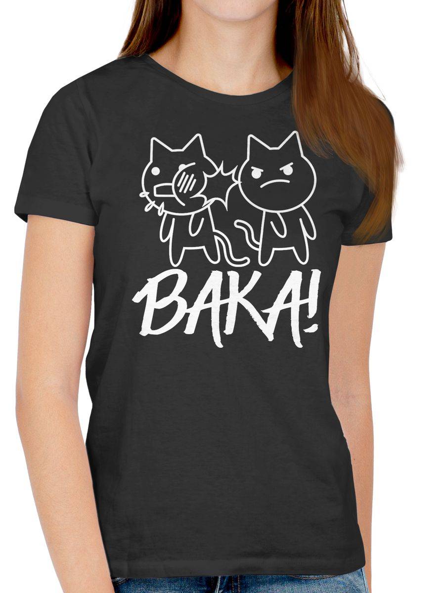 Shirtracer Baka! Mit Katzen - Weiß Shirts & Mehr Shirtracer