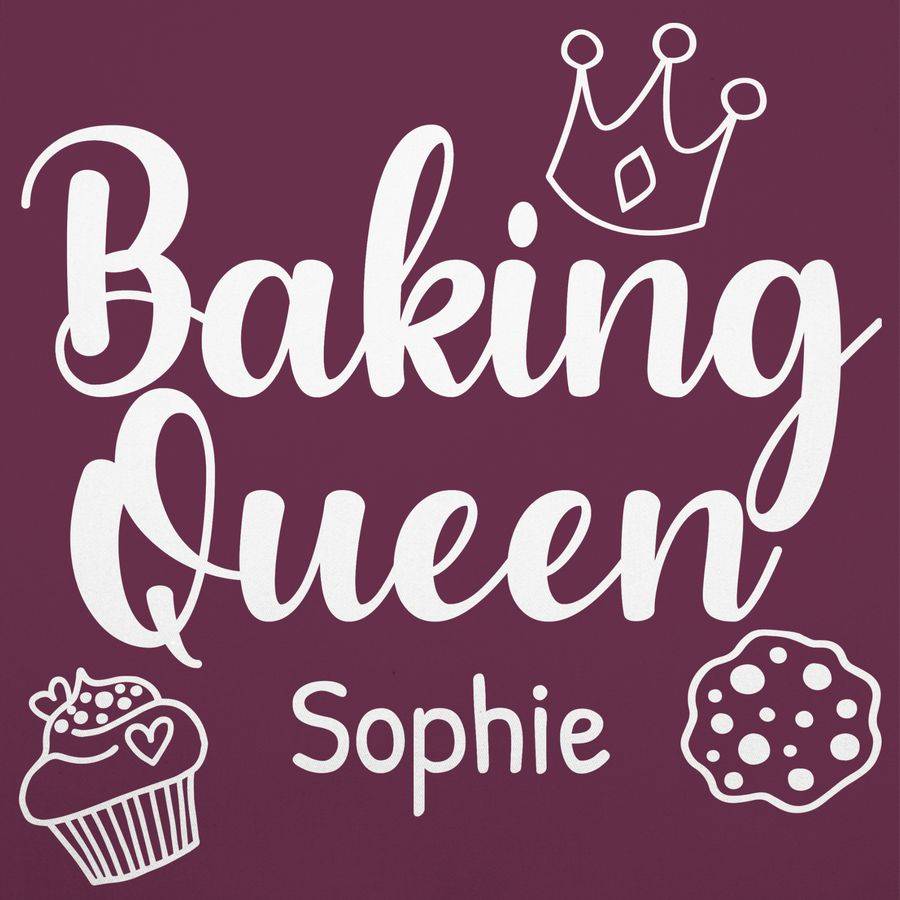 Shirtracer Baking Queen Backkönigin Mit Name Shirts & Mehr Shirtracer