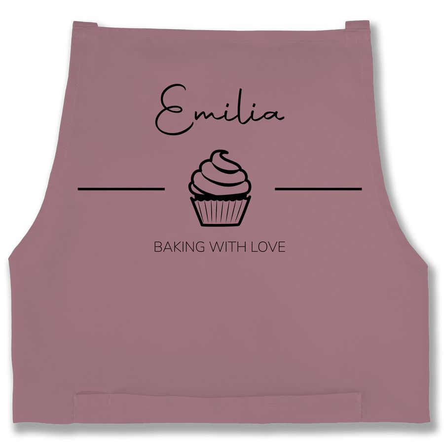 Shirtracer Baking with Love mit Namen: T-Shirt Rucksack Shirtracer