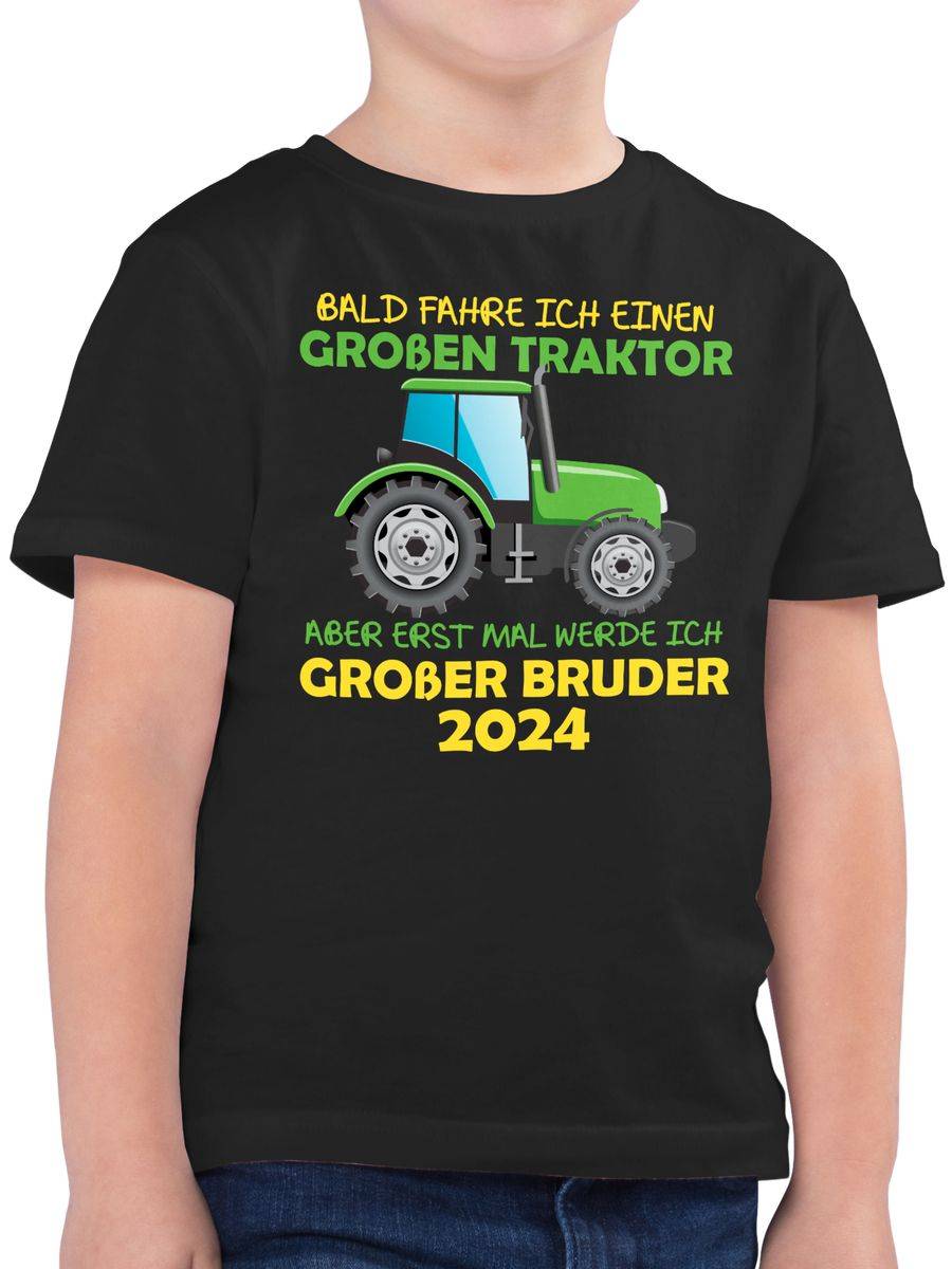 Shirtracer Bald fahre ich einen großen Traktor aber erst mal werde ich großer Bruder 2024
