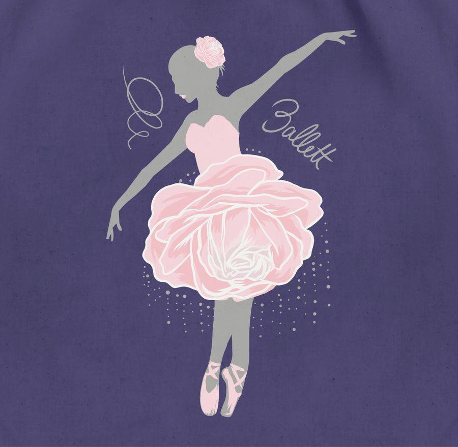 Shirtracer Ballerina - Grau/rosa Shirts & Mehr Shirtracer