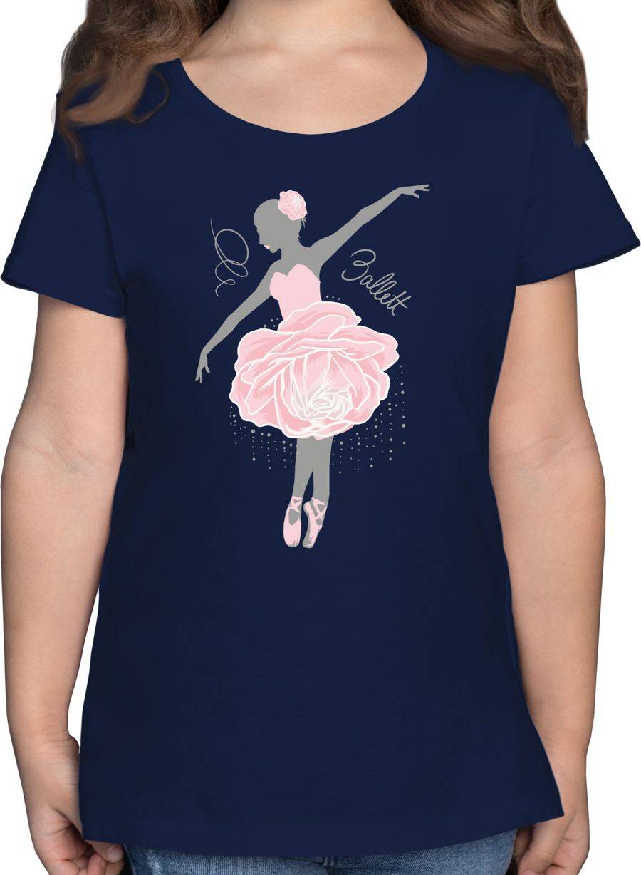 Shirtracer Ballerina - grau/rosa Shirts & Mehr Shirtracer