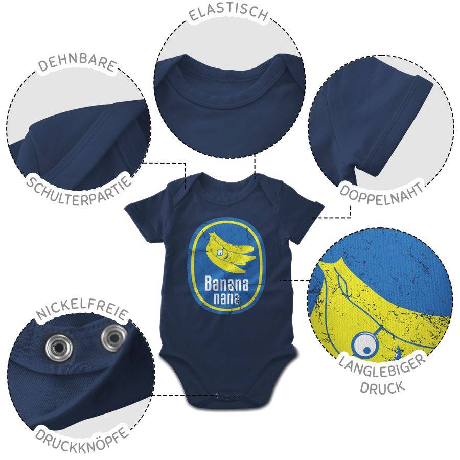 Shirtracer Banana Nana Vintage: Tshirt Turnbeutel Shirtracer