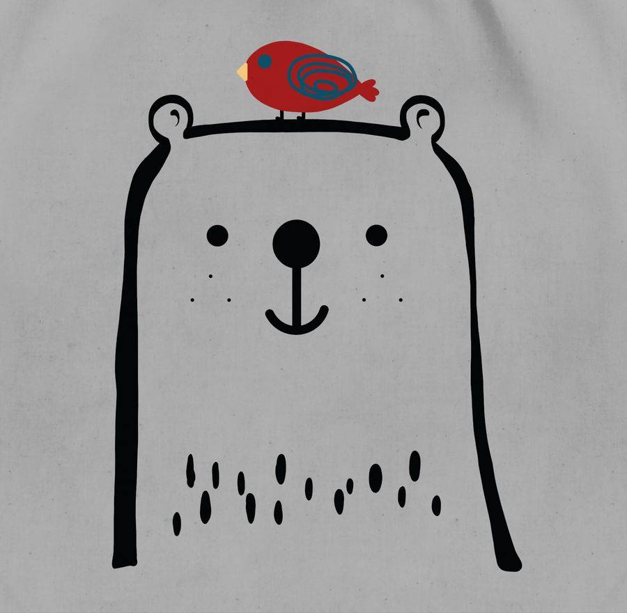 Shirtracer Bär Mit Vogel Auf Dem Kopf Shirts & Mehr Shirtracer