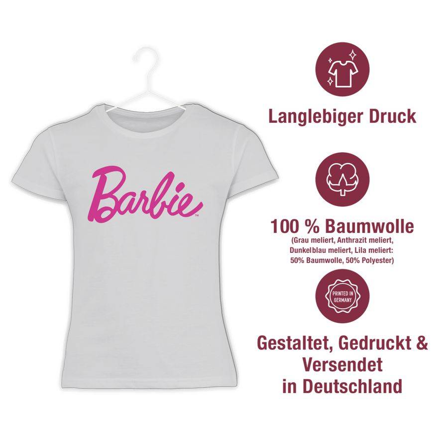 Shirtracer Barbie Logo Pink: Tshirt Rucksack Shirtracer