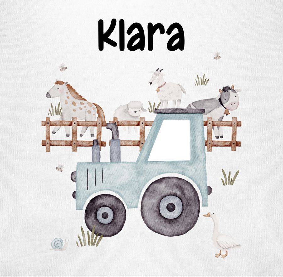 Shirtracer Bauernhof Traktor Tiere Mit Namen Landwirtschaftlicher Tiermotiv Bauernhoftieren Shirtracer