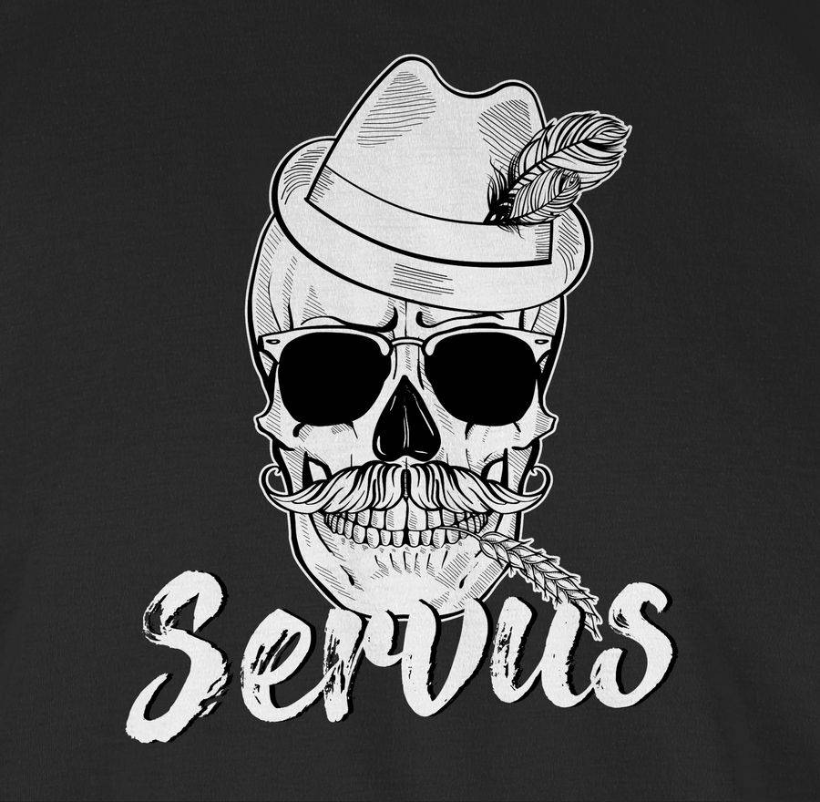 Shirtracer Bayern Totenkopf Servus Shirts & Mehr Shirtracer