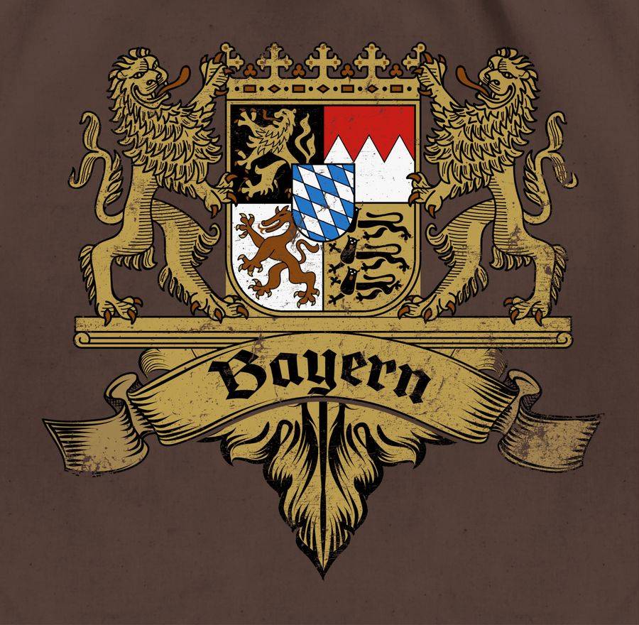 Shirtracer Bayern Wappen Bayernland Freistaat Bayern: Tshirt Gym Bag Shirtracer