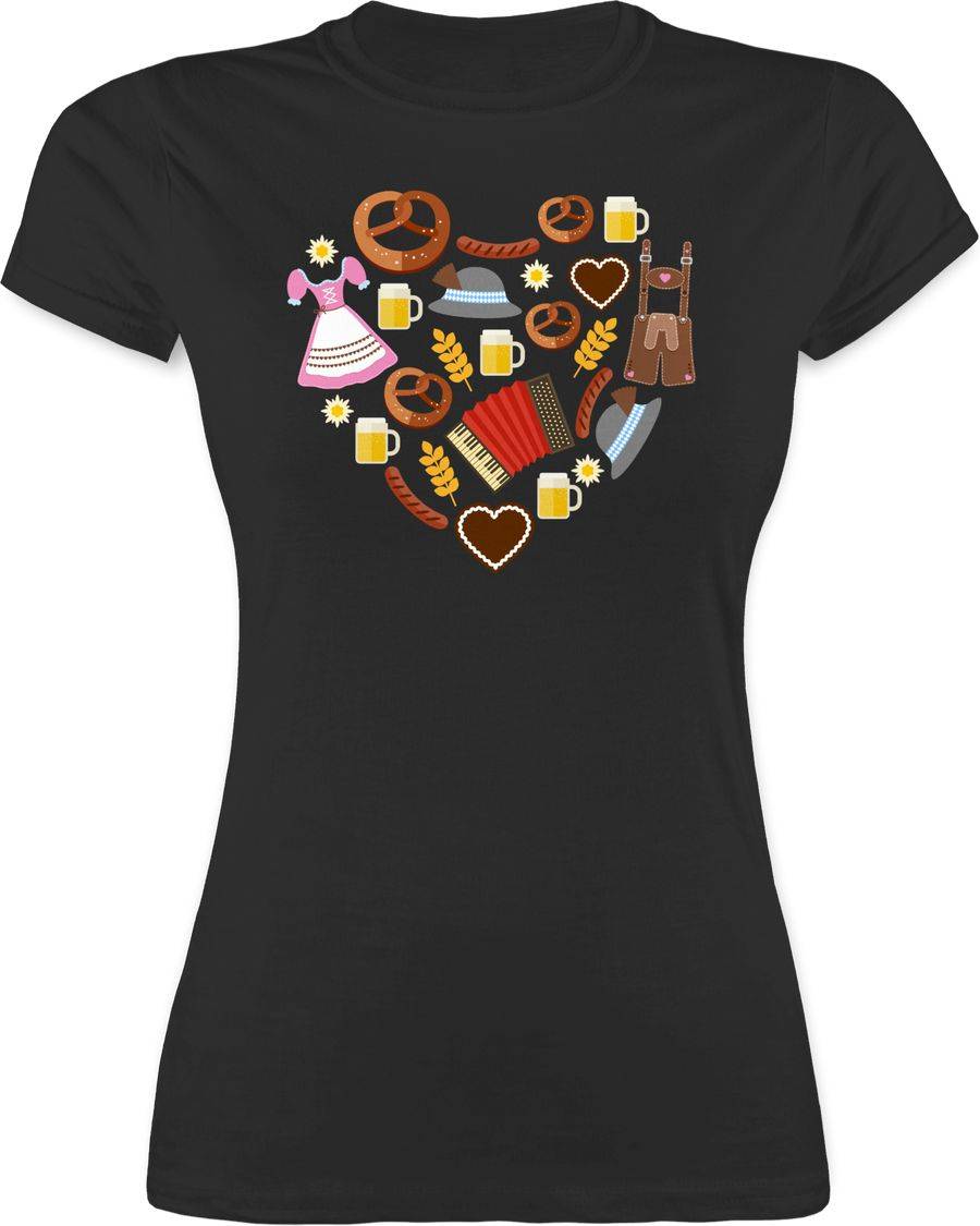 Shirtracer Bayrisches Herz: T-Shirt Rucksack Shirtracer