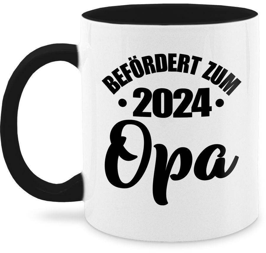 Shirtracer Befördert zum Opa 2024 - Geburtsverkündung Du wirst Opa: Tshirt Turnbeutel Shirtracer