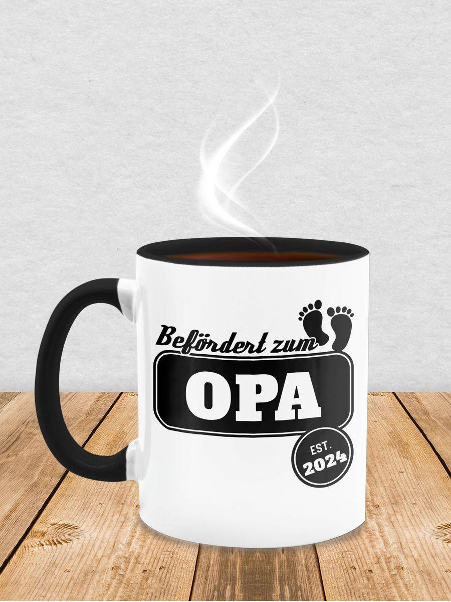 Shirtracer Befördert Zum Opa Est. 2024: Tshirt Gym Bag Shirtracer