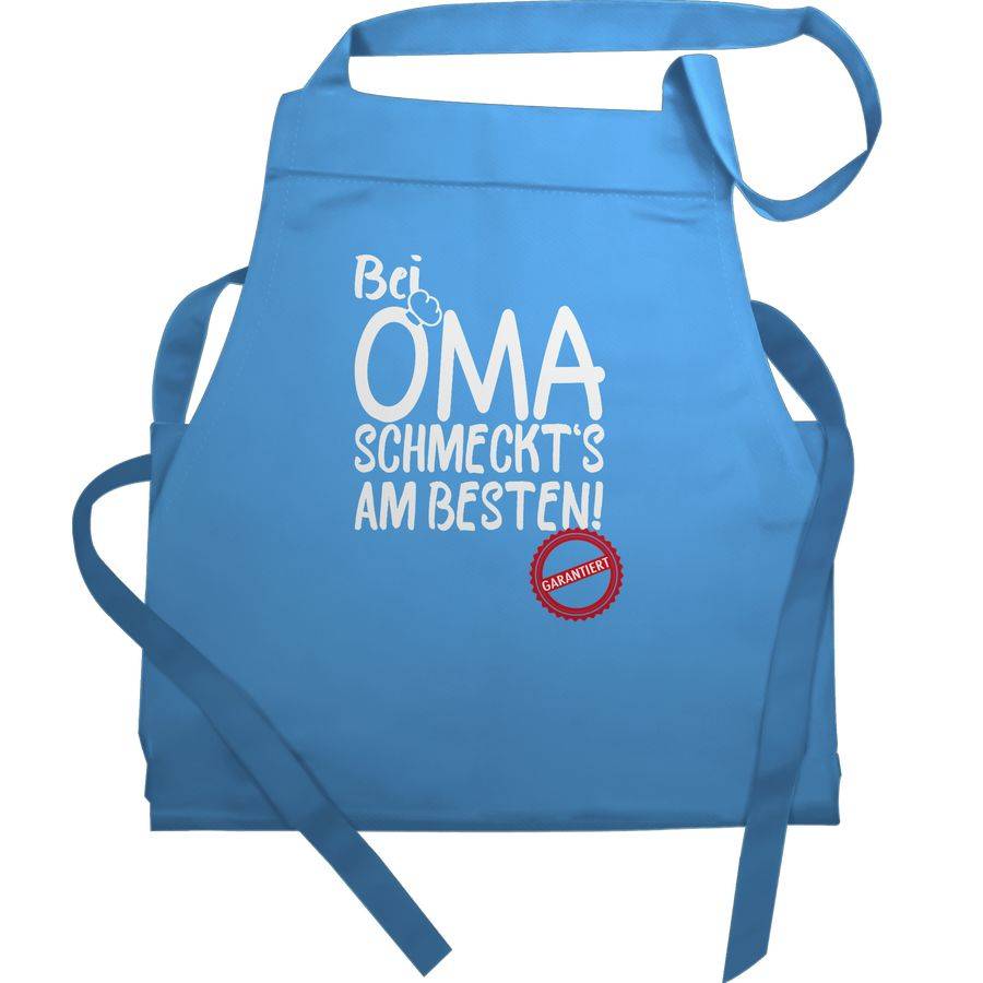 Shirtracer Bei Oma schmeckt's am besten - weiß: T-Shirt Rucksack Shirtracer