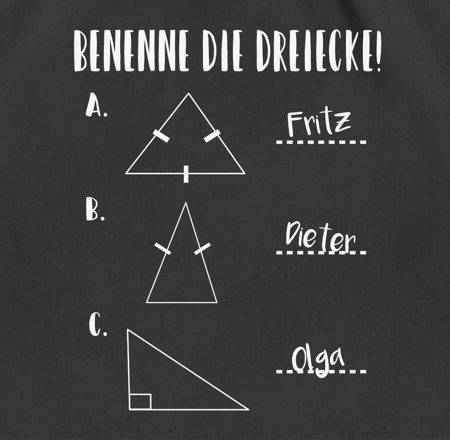Shirtracer Benenne Die Dreiecke! Shirts & Mehr Shirtracer