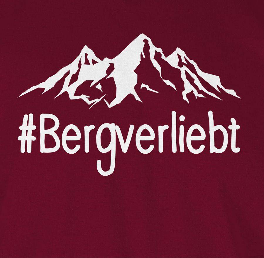Shirtracer Bergverliebt - Weiß: T-Shirt Rucksack Shirtracer