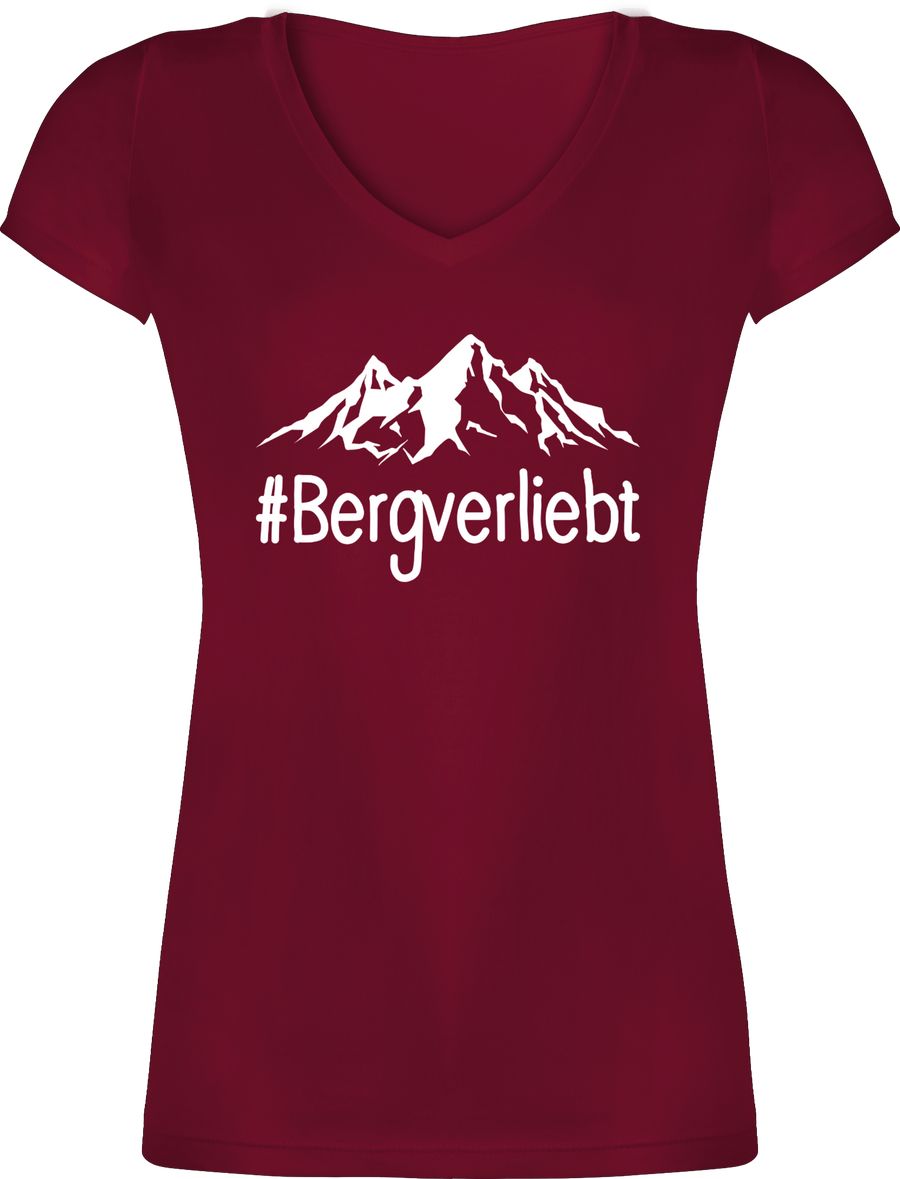 Shirtracer Bergverliebt - weiß: T-Shirt Rucksack Shirtracer