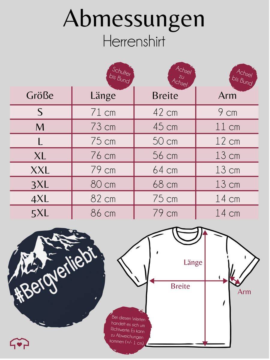 Shirtracer Bergverliebt - Weiß: T-Shirt Rucksack Shirtracer