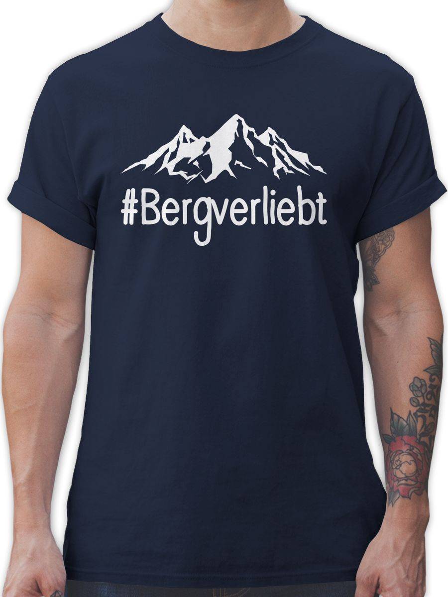 Shirtracer Bergverliebt - weiß: T-Shirt Rucksack Shirtracer