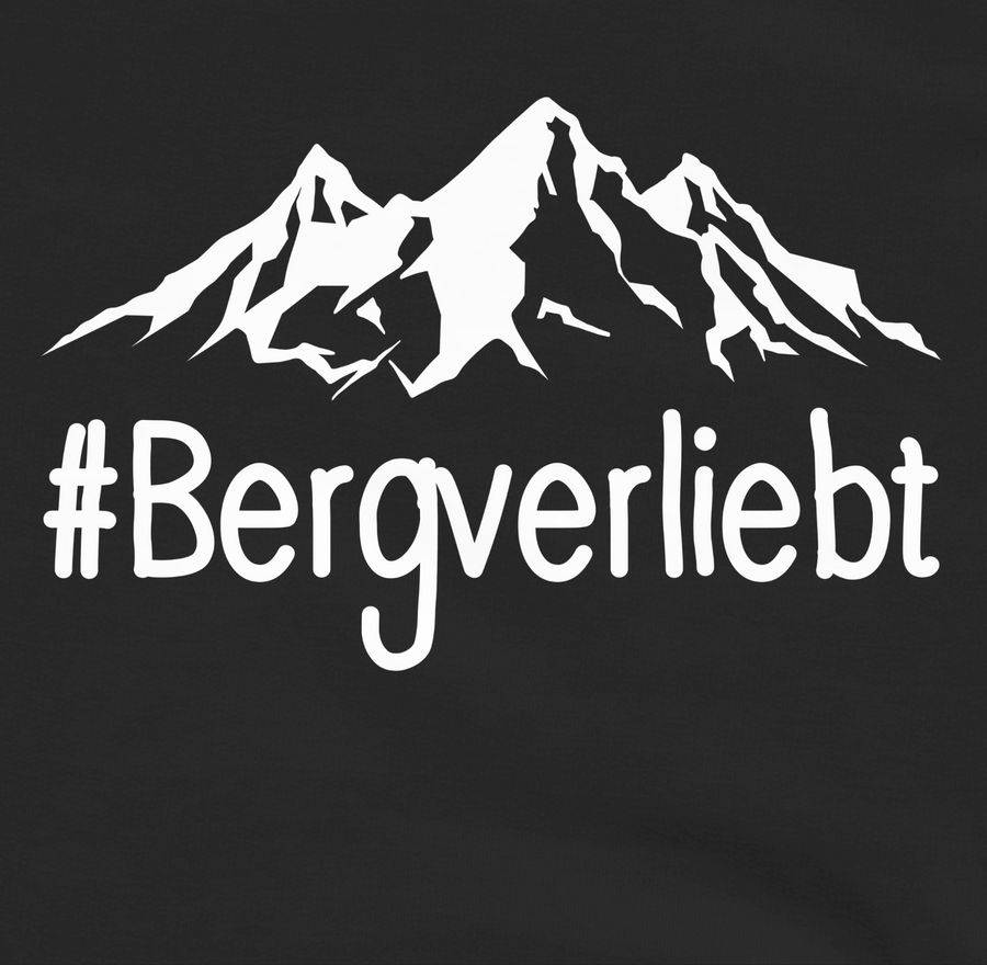 Shirtracer Bergverliebt - Weiß: T-Shirt Rucksack Shirtracer