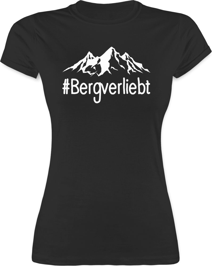 Shirtracer Bergverliebt - weiß: T-Shirt Rucksack Shirtracer