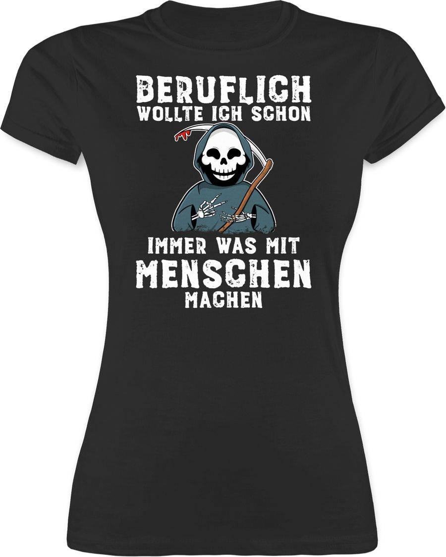 Shirtracer Beruflich wollte ich schon immer was mit Menschen machen weiß: Tshirt Rucksack Shirtracer