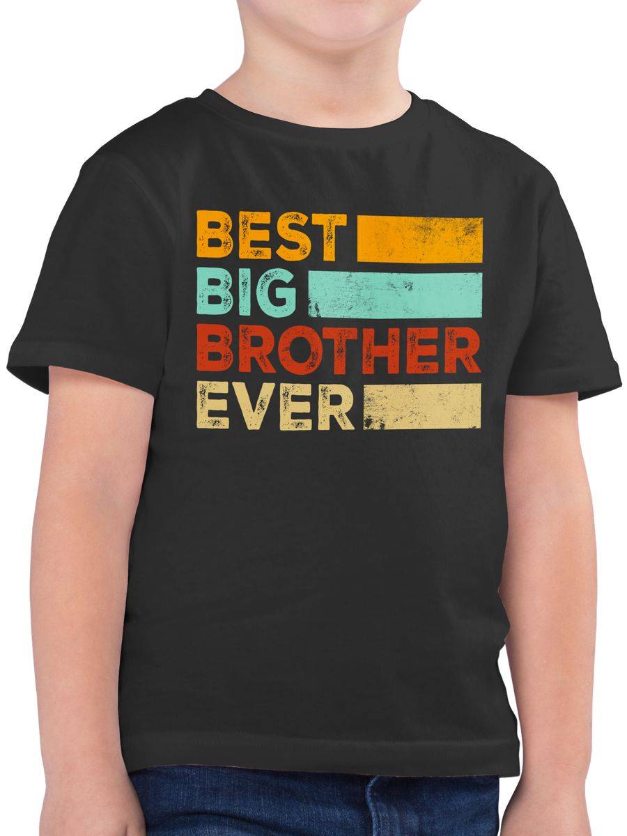 Shirtracer Best Big Brother Ever Bester großer Bruder aller Zeiten Geschenk: Tshirt Turnbeu Shirtracer