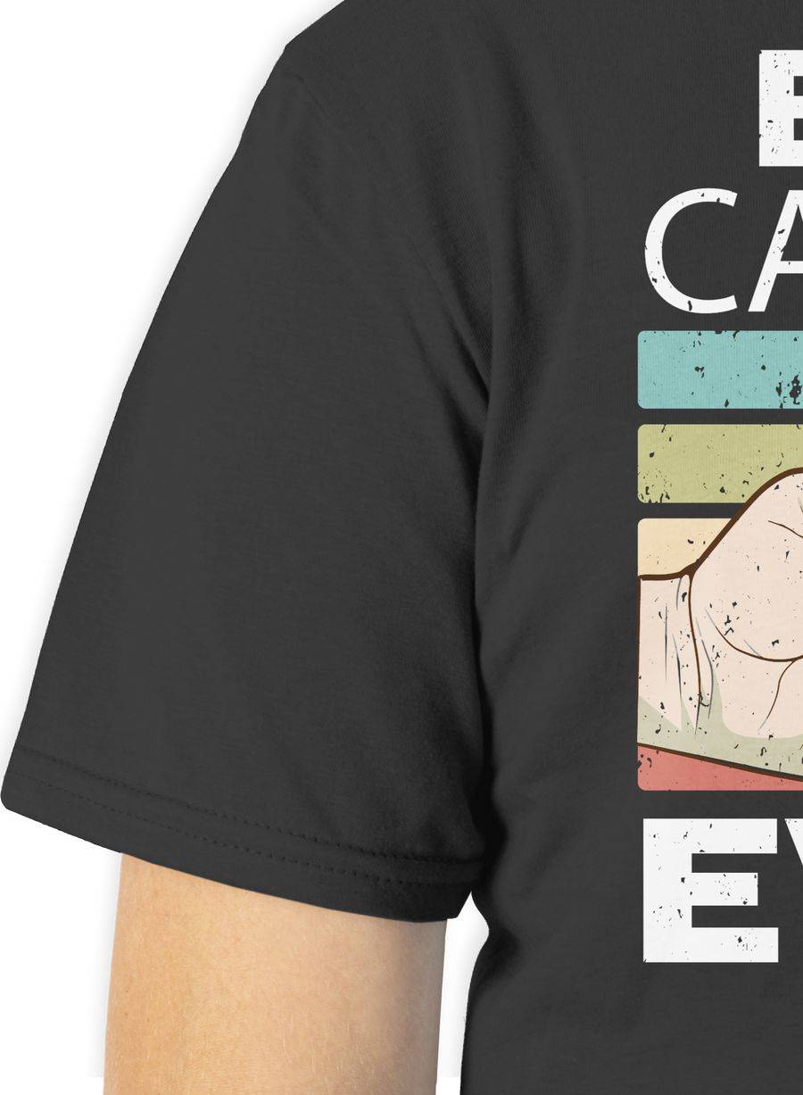 Shirtracer Best Cat Dad Ever - Vintage Weiß: T-Shirt Turnbeutel Shirtracer