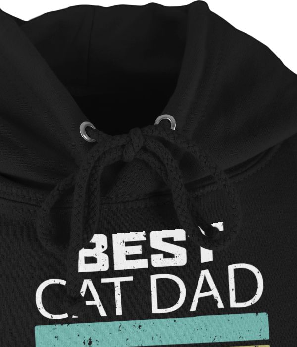 Shirtracer Best Cat Dad Ever - Vintage Weiß: T-Shirt Turnbeutel Shirtracer