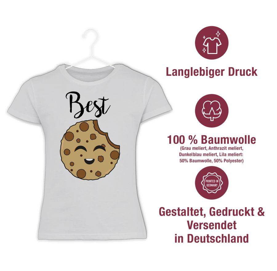 Shirtracer Best Friends Cookies - Best: Tshirt Turnbeutel Shirtracer