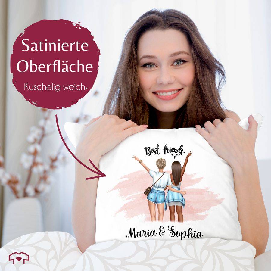 Shirtracer Best Friends Hände Peace Mit Name Freundinnen: T-Shirt Rucksack Shirtracer