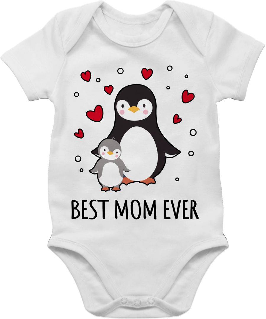Shirtracer Best Mom ever - Pinguine: T-Shirt Turnbeutel Shirtracer