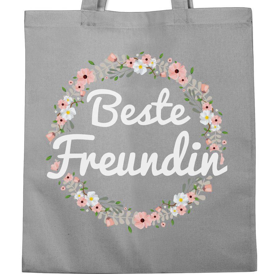 Shirtracer Beste Freundin Blumenkranz: Tshirt Turnbeutel Shirtracer