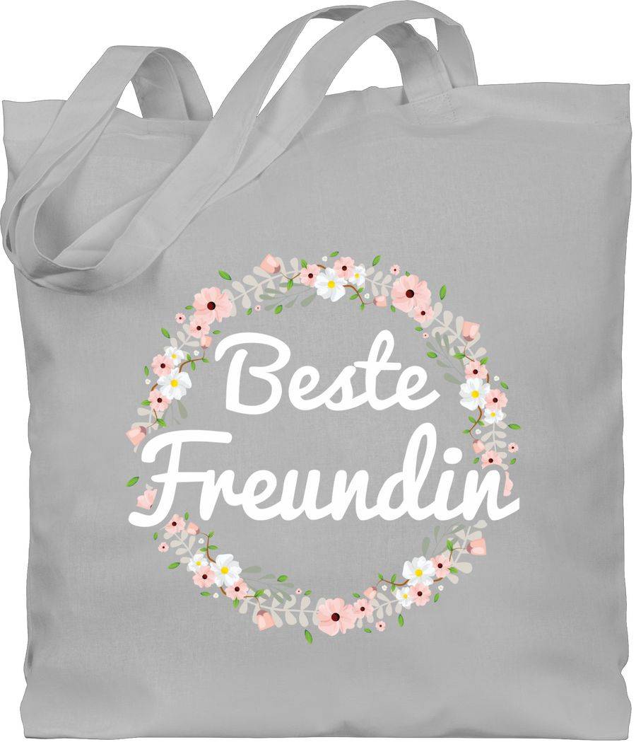 Shirtracer Beste Freundin Blumenkranz: Tshirt Turnbeutel Shirtracer